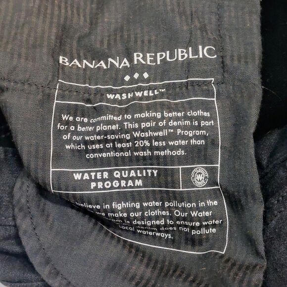 Banana Republic Mens 34x32 Travel Jean Slim Fit Pants Charcoal Heather Stretch - Picture 6 of 11